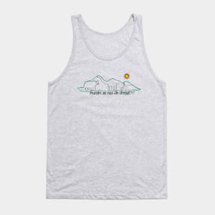 Mountains are made with dinosaurs Tank Top